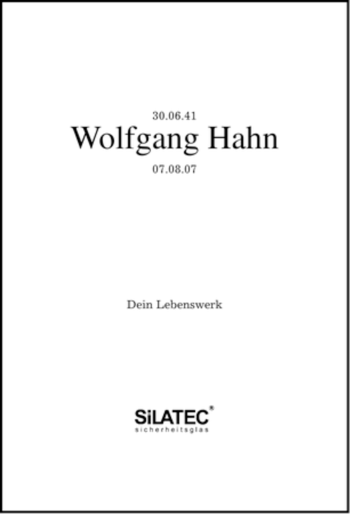 Traueranzeige von Wolfgang Hahn von MERKUR & TZ