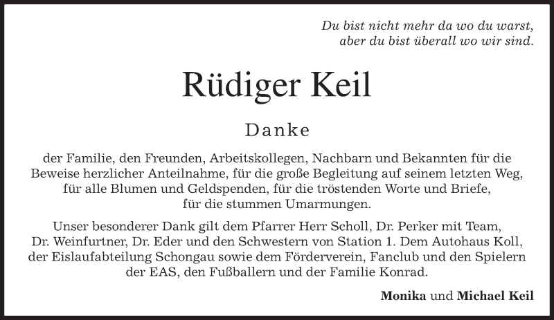  Traueranzeige für Rüdiger Keil vom 05.06.2014 aus merkurtz