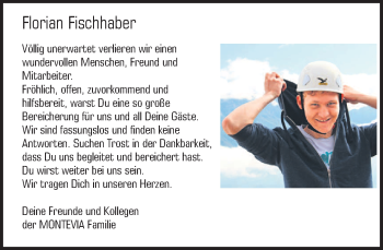 Traueranzeige von Florian Fischhaber von merkurtz
