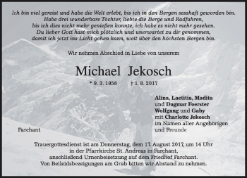 Traueranzeige von Michael Jekosch von merkurtz
