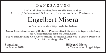 Traueranzeige von Engelbert Misera von merkurtz