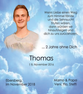 Traueranzeige von Thomas  von merkurtz