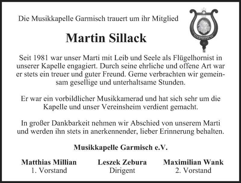  Traueranzeige für Martin Sillack vom 11.04.2018 aus merkurtz