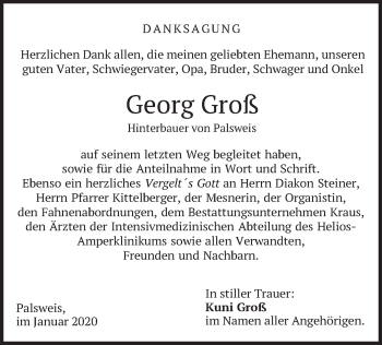 Traueranzeige von Georg Groß