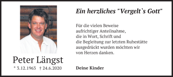 Traueranzeige von Peter Längst von merkurtz