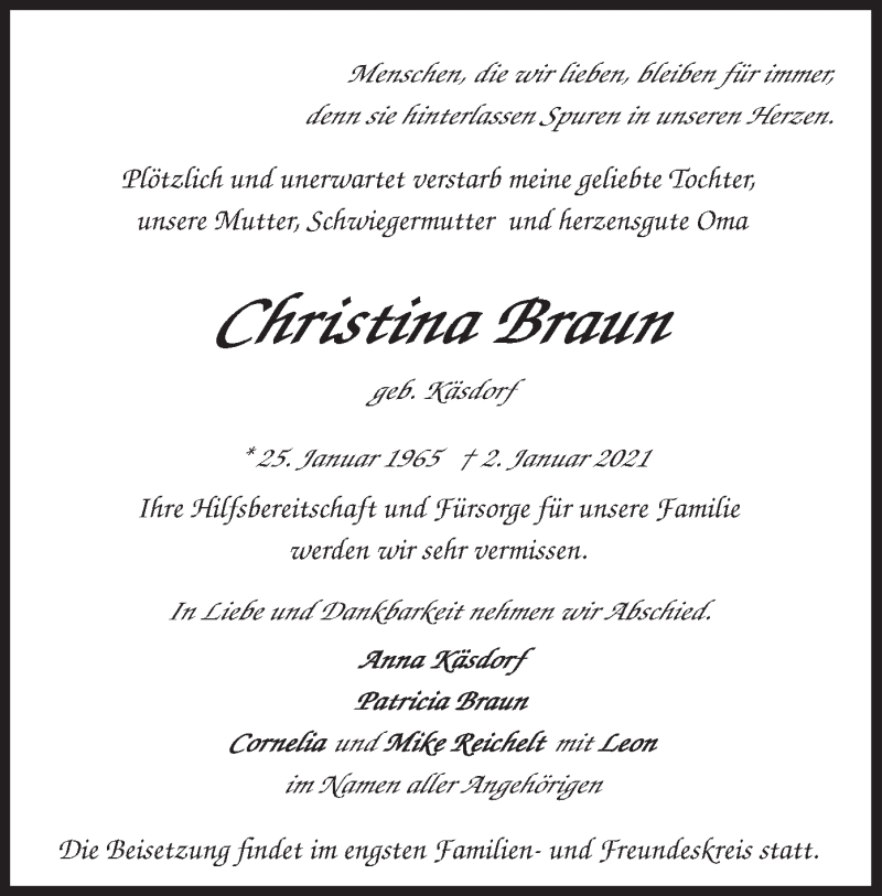 Braun model christina Christina Braun's
