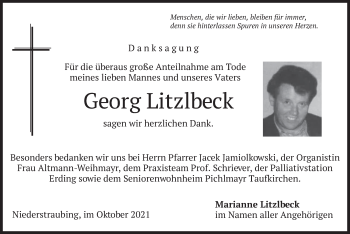 Traueranzeige von Georg Litzlbeck von merkurtz
