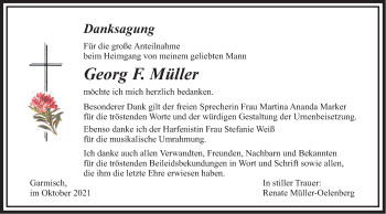 Traueranzeige von Georg Müller