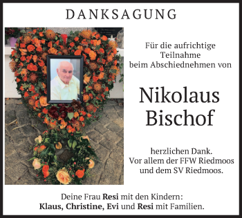 Traueranzeige von Nikolaus Bischof von merkurtz