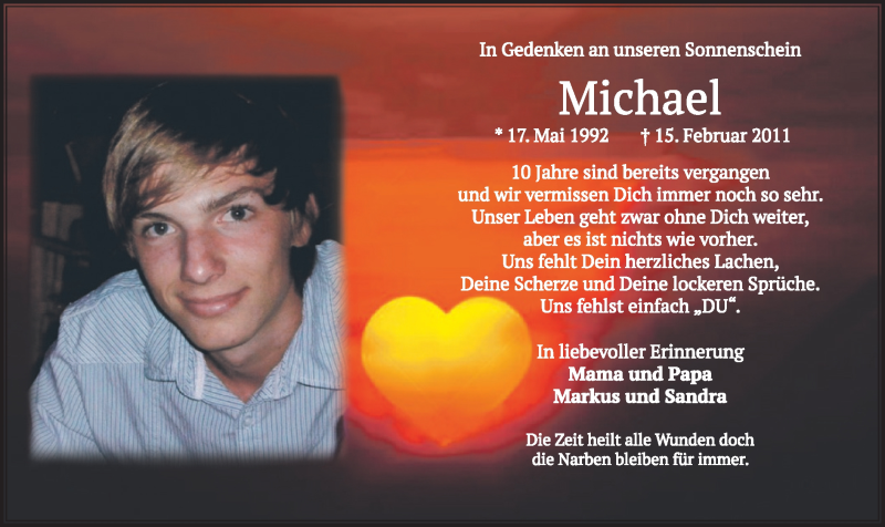  Traueranzeige für Michael  vom 13.02.2021 aus merkurtz