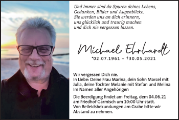 Traueranzeige von Michael Ehrhardt von merkurtz