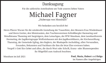 Traueranzeige von Michael Fagner von merkurtz