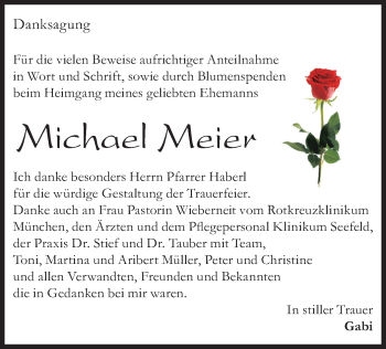 Traueranzeige von Michael Meier von merkurtz