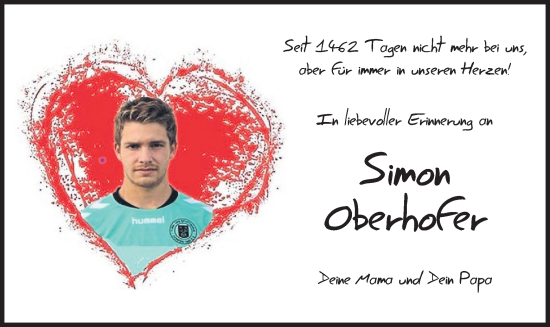 Traueranzeige von Simon Oberhofer von merkurtz