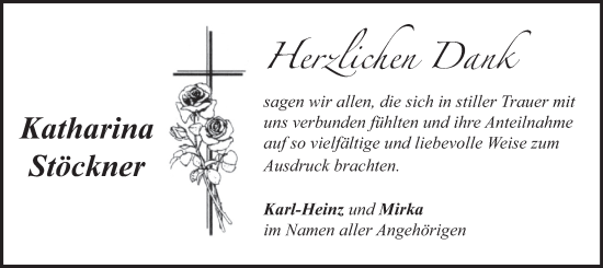 Traueranzeige von Katharina Stöckner von merkurtz