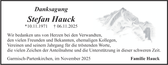 Traueranzeige von Stefan Hauck von merkurtz