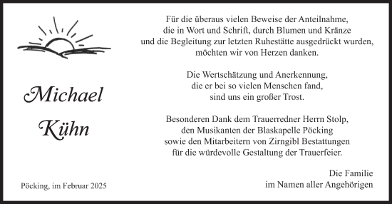 Traueranzeige von Michael Kühn von merkurtz