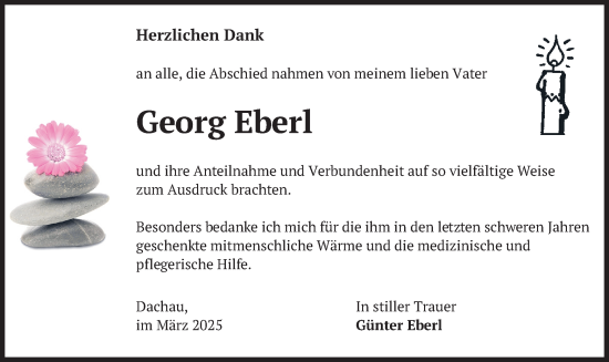 Traueranzeige von Georg Eberl von merkurtz
