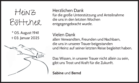 Traueranzeige von Heinz Böttcher von merkurtz