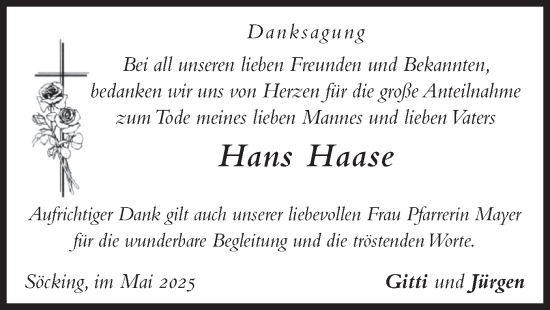 Traueranzeige von Hans Haase von merkurtz