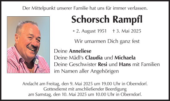 Traueranzeige von Schorsch Rampfl von merkurtz