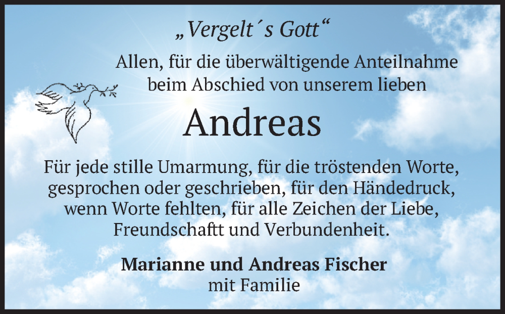  Traueranzeige für Andreas  vom 28.06.2025 aus merkurtz