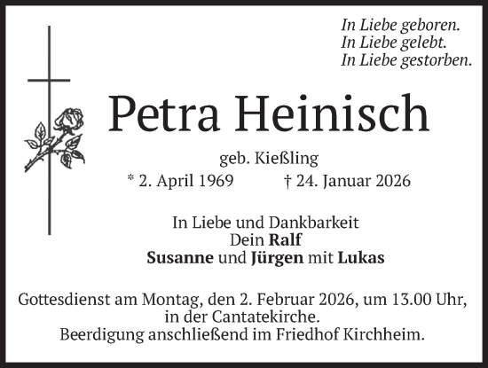 Traueranzeige von Petra Heinisch von merkurtz