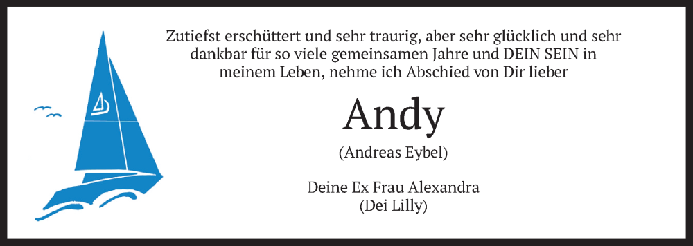  Traueranzeige für Andreas Eybel vom 04.02.2026 aus merkurtz