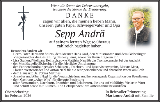 Traueranzeige von Sepp Andrä von merkurtz